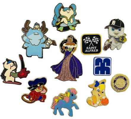 Metal 1.5in Soft Enamel Lapel Pins Badge Metal Hard Custom Metal Pin Badges
