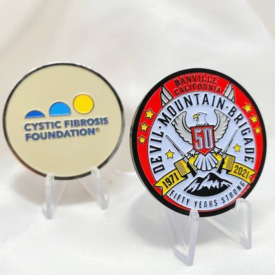 Souvenir 2D  Laser Engraved Coins Custom Metal Coins Round Custom Brass Coins