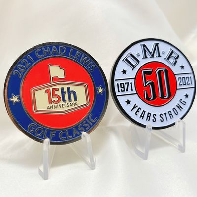 Souvenir 2D  Laser Engraved Coins Custom Metal Coins Round Custom Brass Coins
