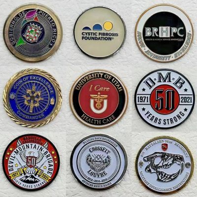 Personalized Custom Metal Soft Enamel Coins Manufacture Coin Challenge  Double Side Metal Coin