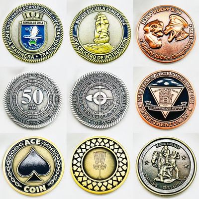 Personalized Custom Metal Soft Enamel Coins Manufacture Coin Challenge  Double Side Metal Coin