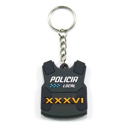 acheter Promotional Keyring Custom 3d/2D Logo Letters PVC Rubber KeyChains Custom Logo Cartoon Cute Keychains online manufacture