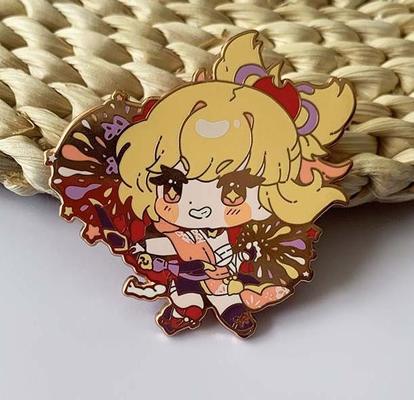 acheter High Quality Zinc Alloy Custom Logo Gold Plated Enamel Pin Badges and Metal Lapel Pins online manufacture