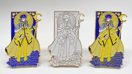 acheter Custom Lapel Pins with Rubber Clutch and Black Plating for Commemorative Souvenirs online manufacture