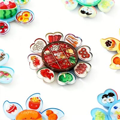 acheter Promotional Acrylic Fridge Magnet Custom Tourism Souvenirs Magnet Anime Acrylic Spinning Magnet Wholesale online manufacture