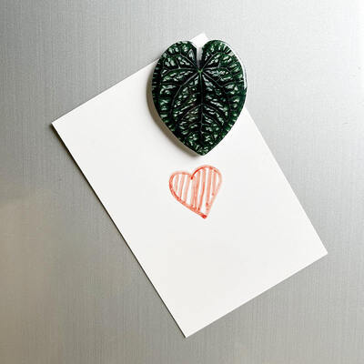 acheter Autocollant de réfrigérateur acrylique 3D personnalisé Magnet de réfrigérateur en forme de feuille de plante online manufacture