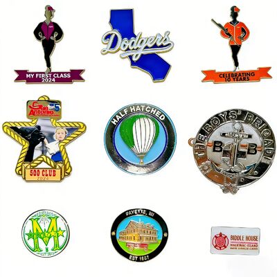 acheter Badge en acier durable personnalisé – Forme unique avec émail coloré – Épingle de marquage fixée par une épingle de sûreté online manufacture