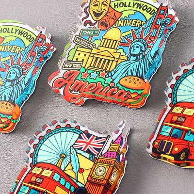 acheter Magnets acryliques personnalisés promotionnels ️ Magnets de réfrigérateur de design d'anime imprimés pour souvenir et cadeau en gros online manufacture