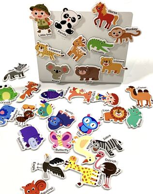 acheter Magnet pour réfrigérateur EVA personnalisé Jeux éducatifs pour enfants Cartoon Autocollants magnétiques Décoration de la maison online manufacture