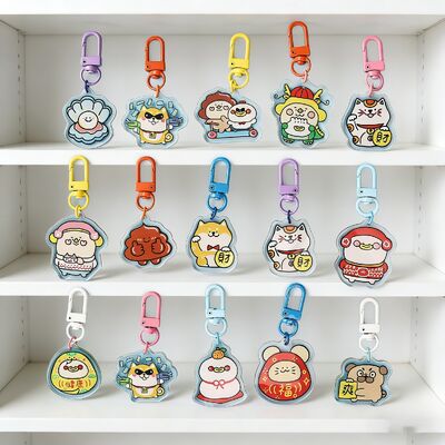 acheter Photo personnalisée / Nom porte-clés acrylique   Rainbow Holographique avec finition en résine époxy goutte à goutte online manufacture