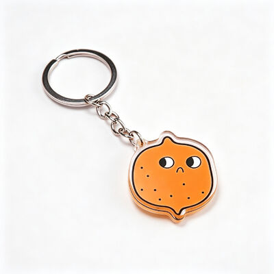 acheter Porte-clés dessin animé Glitter Epoxy Acrylique avec logo pour sacs cadeaux en gros online manufacture
