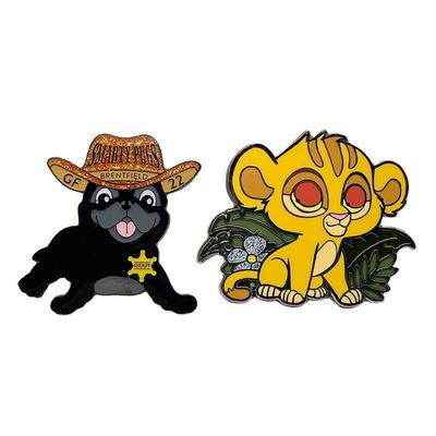 Fabrication personnalisée Cute Animal Pin Metal Badge personnalisée Cat Hard Enamel Pin