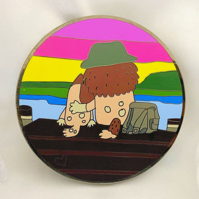 artisanat en métal personnalisé en gros logo anime épingles glitter badge épingles en métal revers émail doux dur