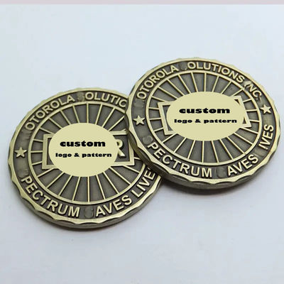 Design gratuit de haute qualité de collection de métal artisanal double pièce blanche personnalisé souvenir cadeau Challenge pièce d'or