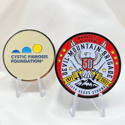 Souvenirs en or pièces commémoratives sur mesure ronde Collecte de pièces de défi