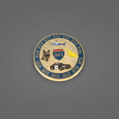 Monnaie commémorative en alliage de zinc personnalisée avec plaque dorée et conception personnalisée pour souvenirs et défis