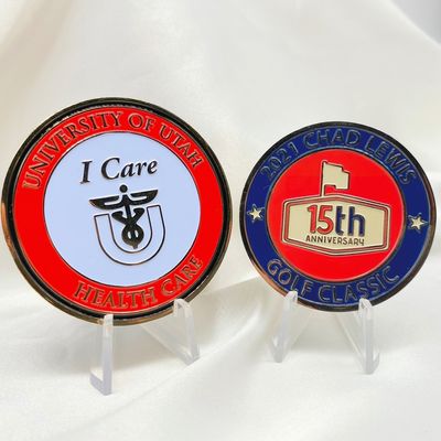Moins cher Taille personnalisée Couleur de la pièce de cuivre laiton alliage de zinc Fer Challenge Or pièce de monnaie pour laser