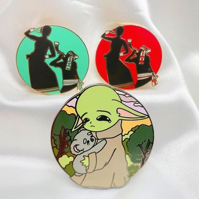 Cartoon épingles en lapel personnalisées dures émail souple épingle d'impression UV Badge Logo Fabricant anime mignon