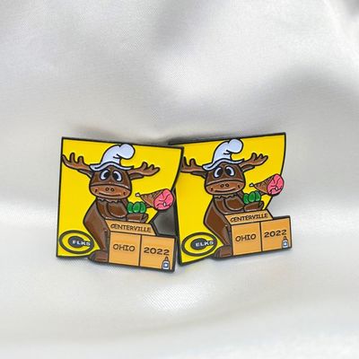 Logo en gros personnalisé en métal, dessin animé, émail, lapel, broche