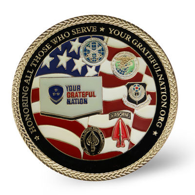 Monnaie personnalisée plaquée en or avec un design personnalisé et un matériau en alliage de zinc pour collection et souvenir