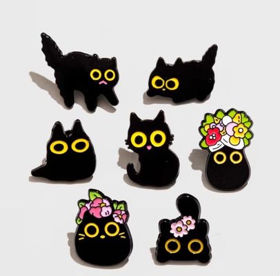 Métal 1,5 pouces émail doux épingles de lapelet Badge métal dur Badges de broches métalliques personnalisés