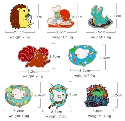 Plaqué en or Taille personnalisée émail doux Lapel Pin Badge métallique pour cadeaux promotionnels