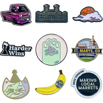 Chapeau Collier Vêtements Badge Logo Des épingles métalliques personnalisées Badge Cartoon Animal Character Lapel Pin Émail Pin