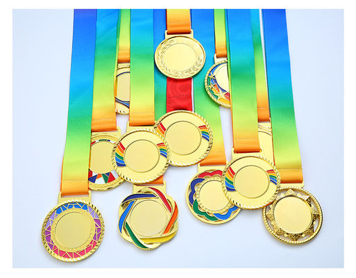 Un bon prix. 2Médaille personnalisée d'or gravée au laser de 5 pouces pour le championnat de l'haltérophilie. en ligne