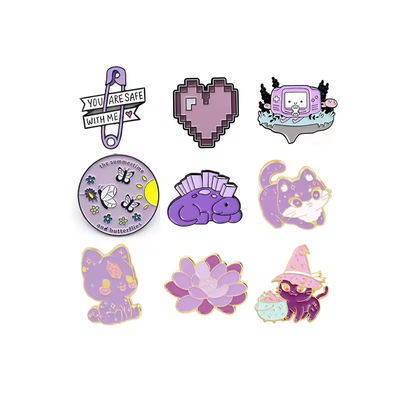 Métal 1,5 pouces émail doux épingles de lapelet Badge métal dur Badges de broches métalliques personnalisés