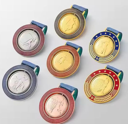 Médaille en métal personnalisée avec procédé d'estampage sans commande minimum et design Europe et Amérique du Nord