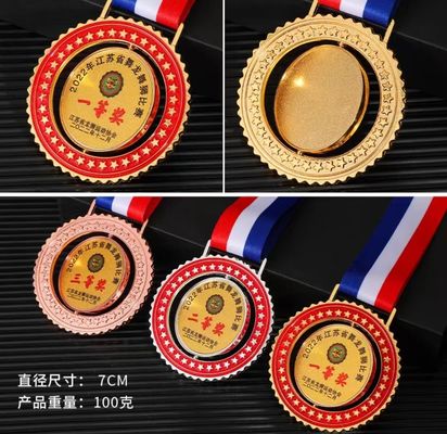 Médailles Fabricant Développement en gros Zinc Alloy Metal 3D Gold Award Médailles sportives Médaille sportive personnalisée