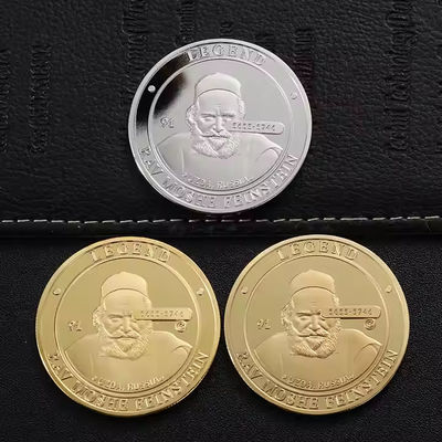Pièces de défi personnalisées en alliage de zinc 3D avec placage or / argent / bronze