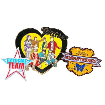 Fabricant de badge d'épingle en gros Formes personnalisées personnalisées Cartoon Anime Lapel Pin Maker Metal Soft Hard Enamel Pins