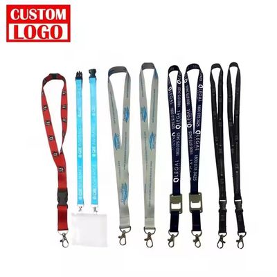 Cordons de cou personnalisés pour porte-cartes d'identité, lanières colorées, impression de lanières, lanière recyclée, corde avec logo