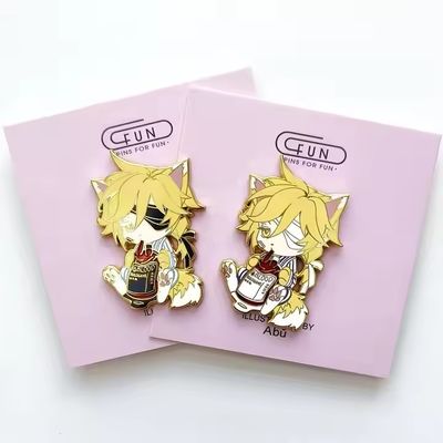 Produit de broches d'émail Fourniture d'accessoires de mode Anime broches d'émail dur en gros Broche métallique personnalisée Cartoon Lapel Pin