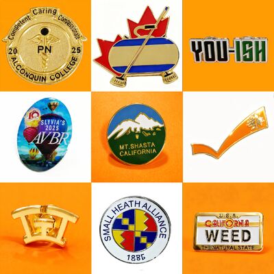 Un bon prix. Logo personnalisé de haute qualité Pin de lapel en alliage de zinc avec attache magnétique pour cadeaux d'affaires en ligne