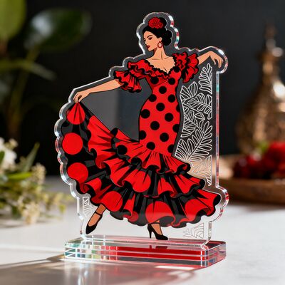 Un bon prix. Stand acrylique à double face transparent, plaque tournante, acrylique transparent, personnage humanoïde, ornement de bureau en ligne