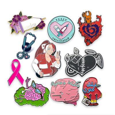 Pin de lapel personnalisé d'une épaisseur de 1,5 mm et d'une taille de 35 mm Fabriqué en 5 à 7 jours ouvrables