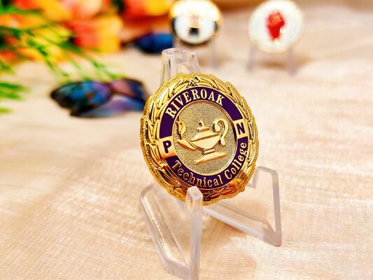 Monnaie personnalisée à double face avec impression sur papier et finition en bronze antique pour les clubs de motocyclisme et les collectionneurs