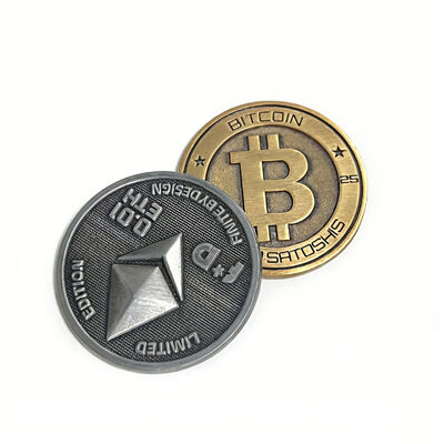 Un bon prix. Monnaie personnalisée à double face avec impression sur papier et finition en bronze antique pour les clubs de motocyclisme et les collectionneurs en ligne