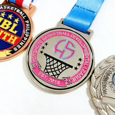 Premium brass and copper football medals serve as high quality awards for sports events.