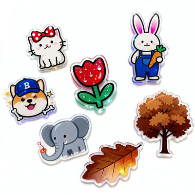 Les aimants acryliques personnalisés avec l'impression d'anime sont des souvenirs promotionnels de réfrigérateur et des cadeaux en gros.