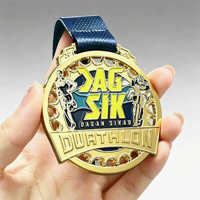 Un bon prix. Médaille de Marathon Personnalisée en Alliage de Zinc 3D Course à Pied avec Ruban Vente en Gros OEM en ligne