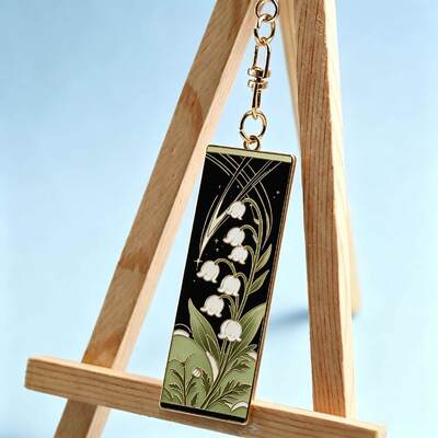 Custom Engraved Gold Plated Hard Enamel Keychain for Promotional Gifts Wholesale