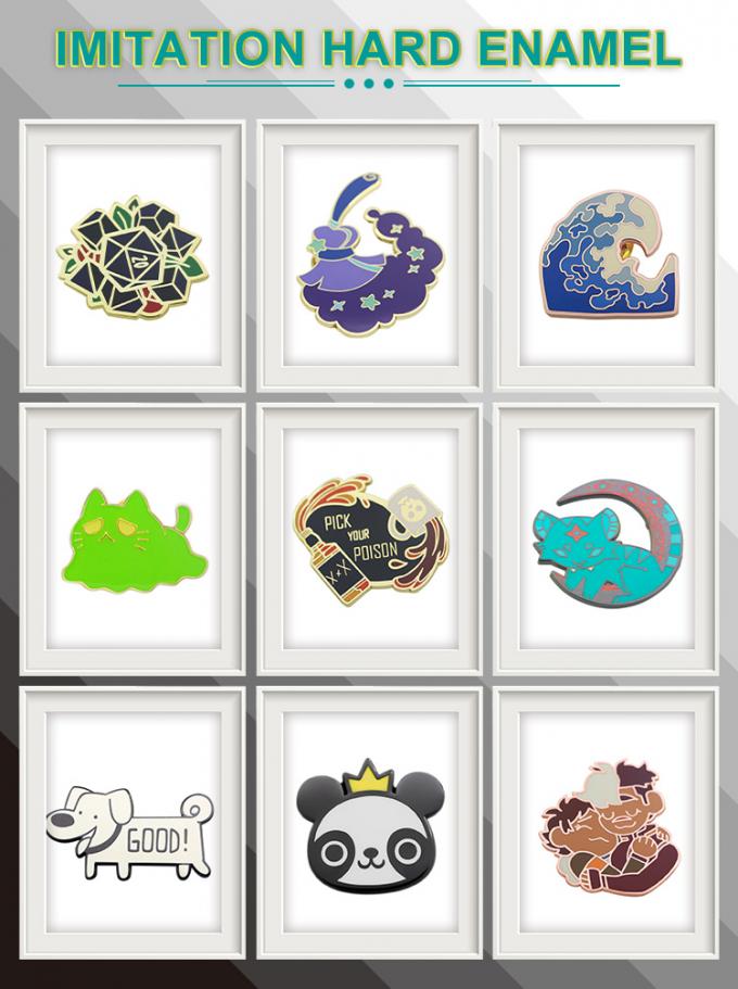 Une broche en émail personnalisée sans brille minimale 1