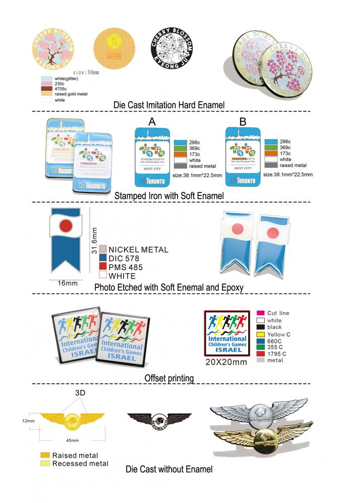 Une broche en émail personnalisée sans brille minimale 5