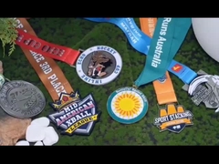 Médaille d'or académique militaire personnalisée en ligne Médailles sportives gravées en 3D