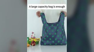 Sacs d'épicerie en polyester Ripstop réutilisés écologiques Gelory Sacs à provisions pliables réutilisables