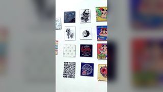 Aimants de réfrigérateur en acrylique personnalisés, conception d'aimant de réfrigérateur en forme d'animal mignon pour réfrigérateur D