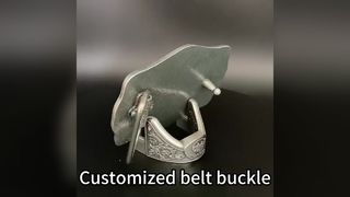 Boucle de ceinture personnalisée en alliage de zinc avec finition écologique et logo personnalisé pour hommes et femmes